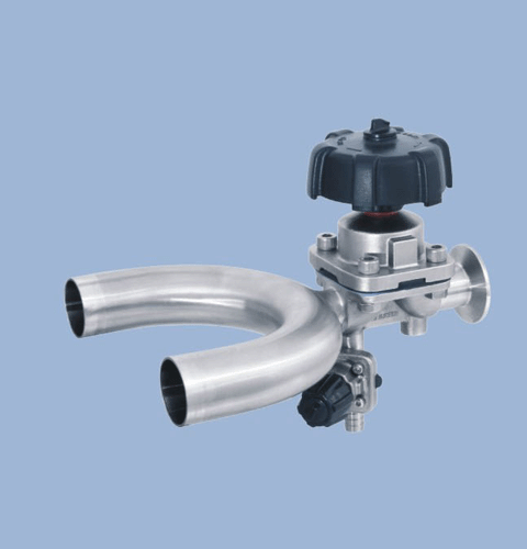 手动U型三通隔膜阀01