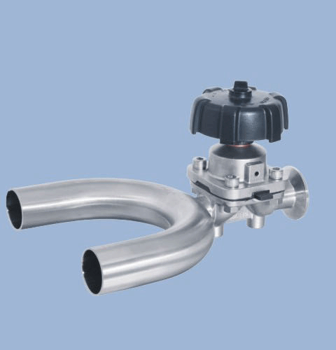 手动U型三通隔膜阀05